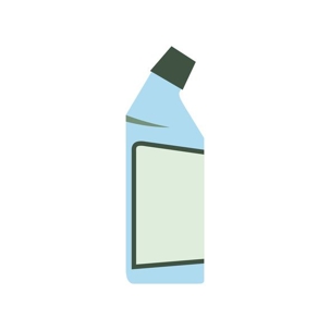 cartoon bottle of drain cleaner